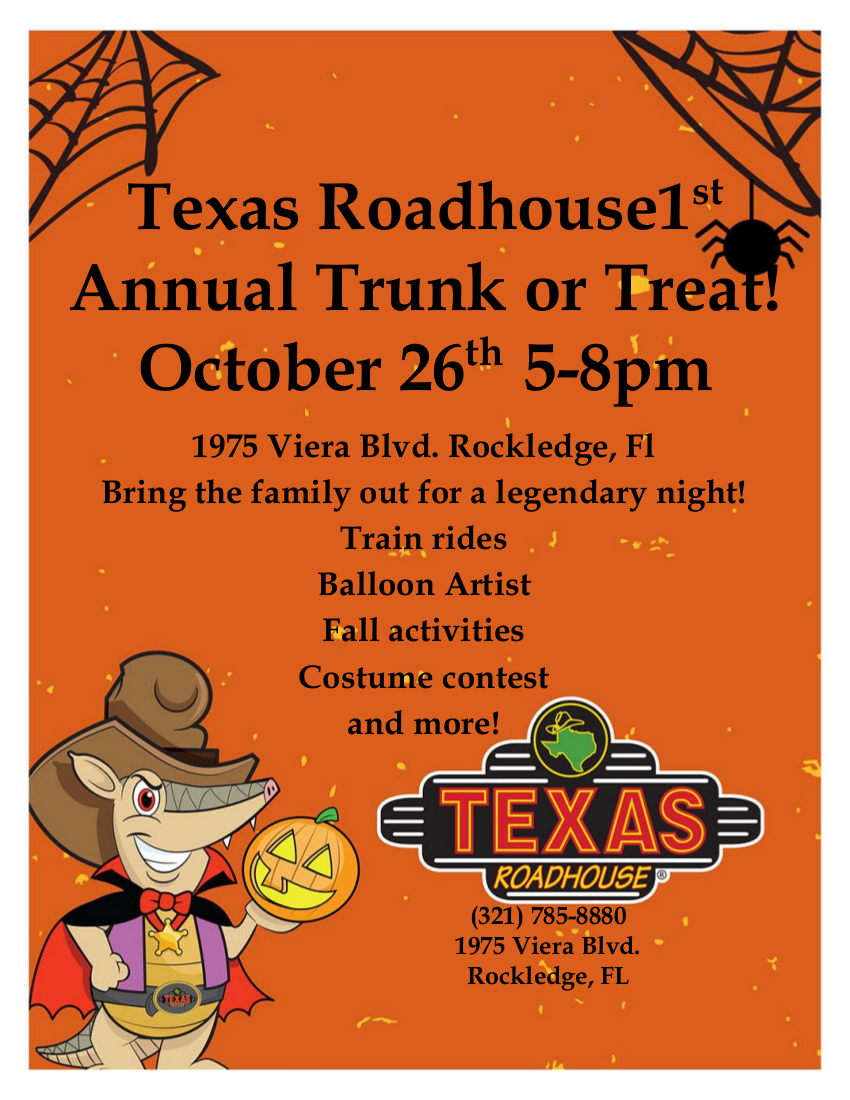 TEXAS ROADHOUSE TRUNK OR TREAT OCT 2021