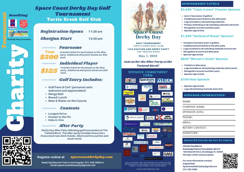 Space Coast Derby Day brochure 2022