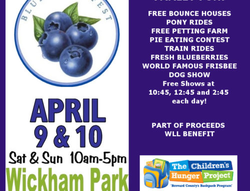 Blueberry Fest April 9 & 10 Volunteers Needed