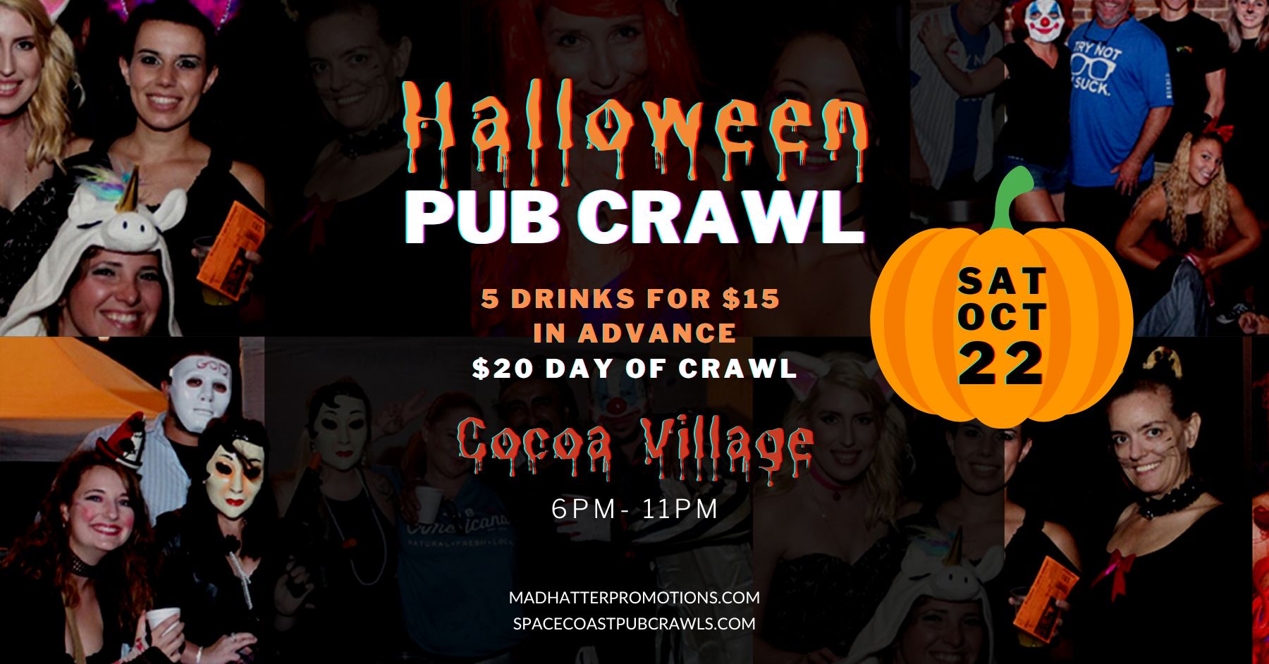 Halloween Pub Crawl Oct 22 2022